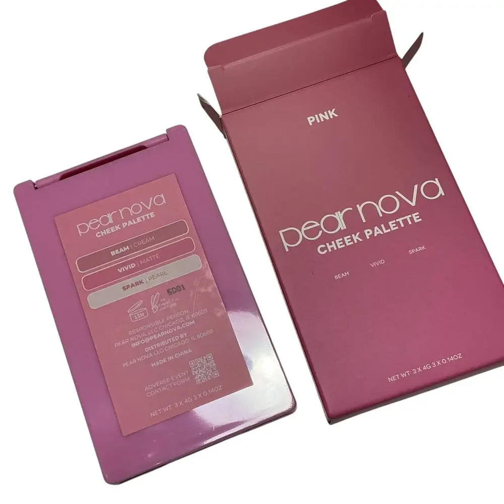 Pear Nova Pink Cheek Palette Beam Cream Vivid Matte Spark Pearl